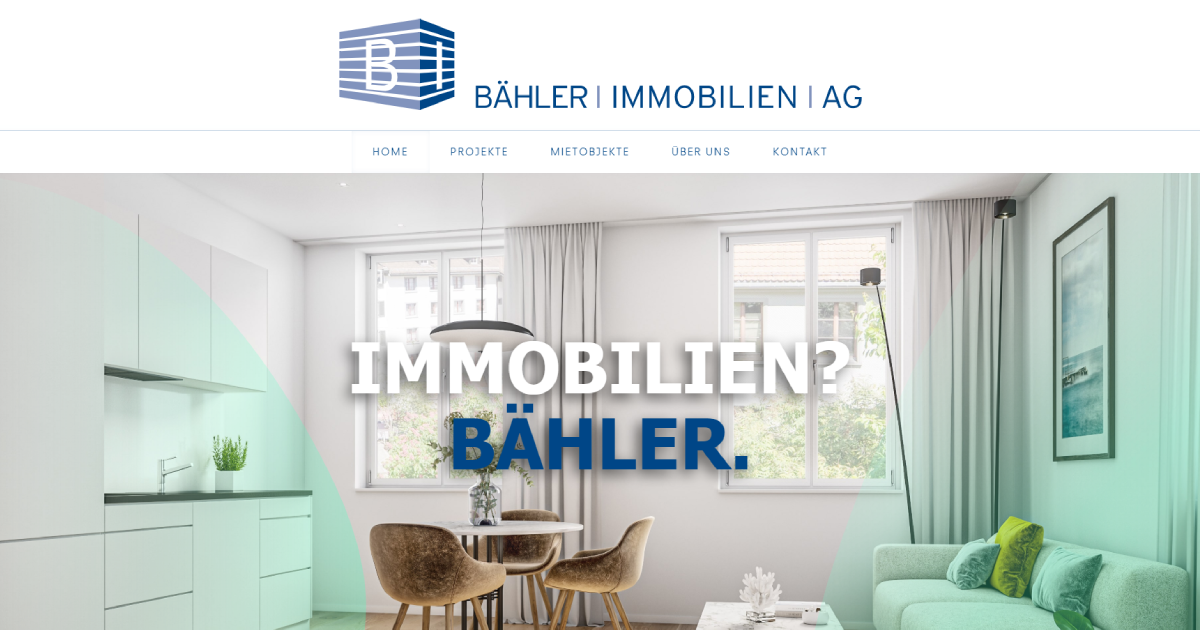 Bähler Immobilien AG | Ihr Partner Für Immobilienprojekte