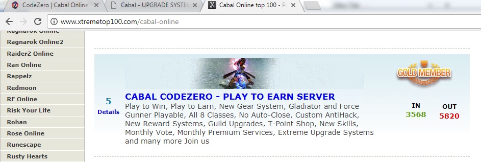 zzzxxxccc - [cabal online] code zero "gladiator & force gunner" - play to earn real money - RaGEZONE Forums