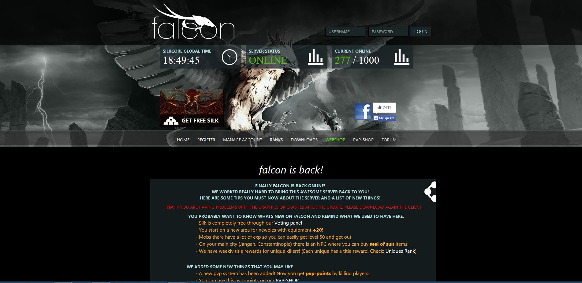 MaDenGo - Falcon Website - RaGEZONE Forums