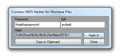conrew - [Release]MD5 Hasher for Montana 1.0 Files - RaGEZONE Forums