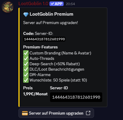 Premium Settings