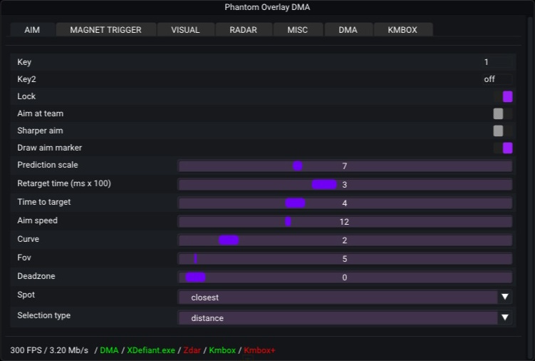 PHANTOM OVERLAY XDEFIANT DMA CHEAT | ESP/AIM/RADAR/TRIGGER | SHAREABLE ...